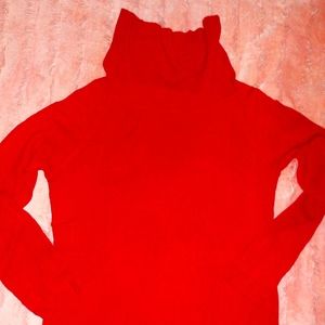 Winter Worthington Red Sweater Size XL